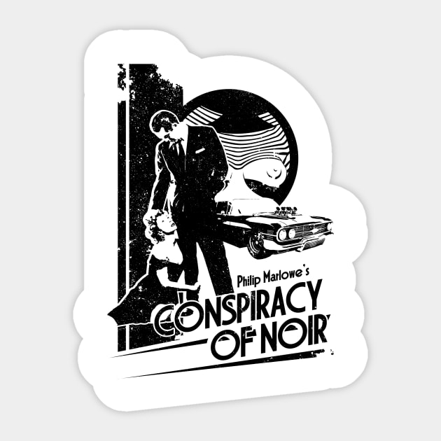 CONSPIRACY OF NOIR (BLACK) Sticker by GhiniPig